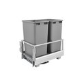 Rev-A-Shelf Rev-A-Shelf Aluminum Pull Out TrashWaste Container for Full Height Cabinet with Soft OpenClose 5149-2150DM-217